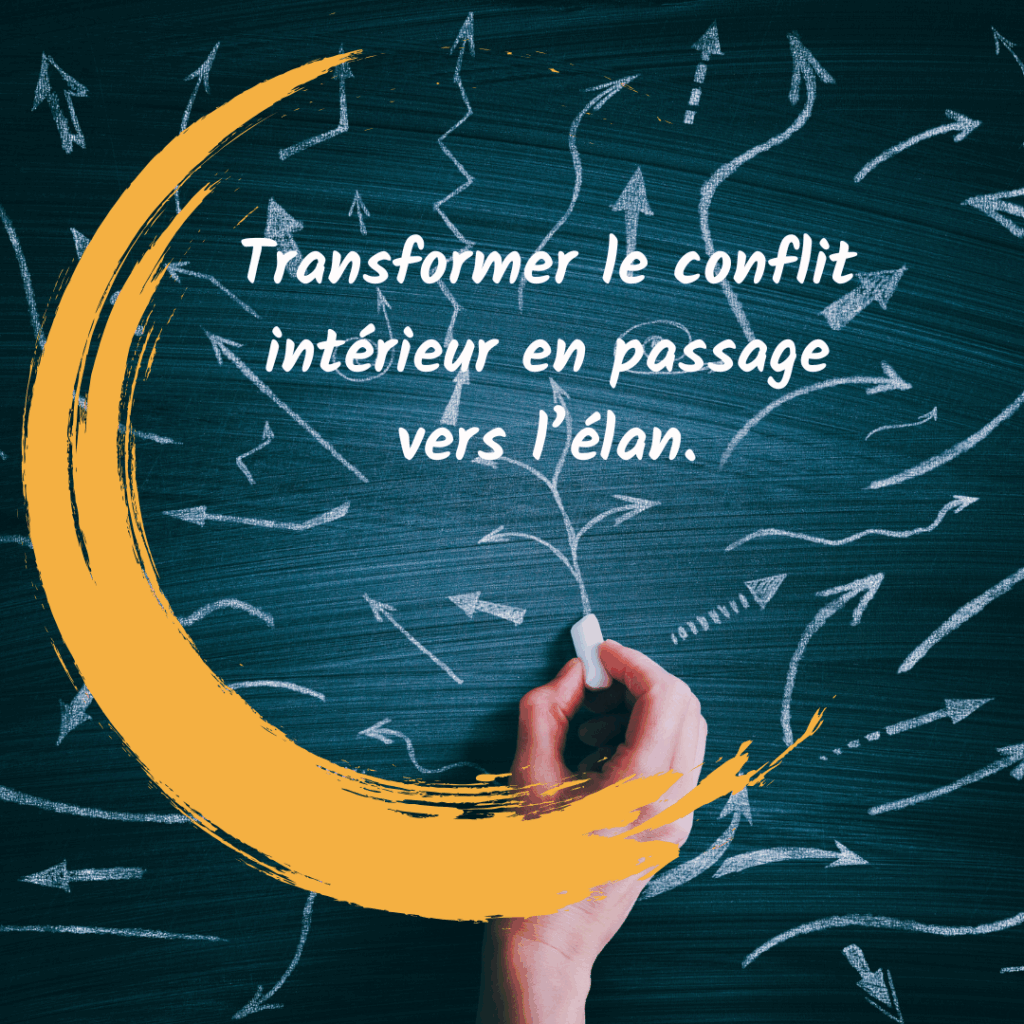 transformer le conflit intérieur en passage vers l'élan