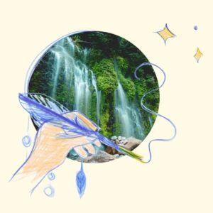 Cascade, symbole de la créativité vivante qui nourrit l’élan vital