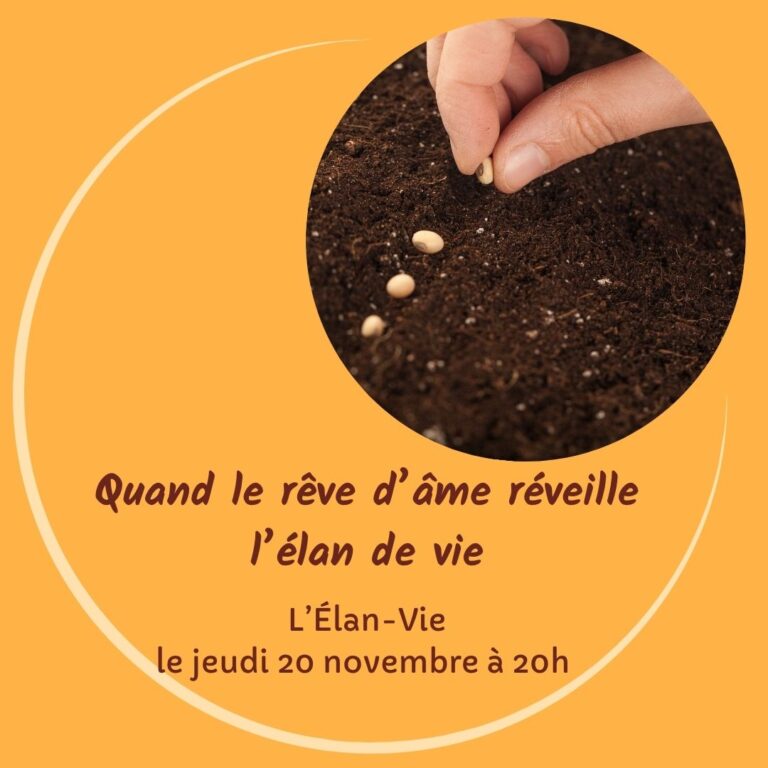 Main qui plante une graine dans la terre, symbole du rêve d’âme qui prend racine et réveille l’élan intérieur.
