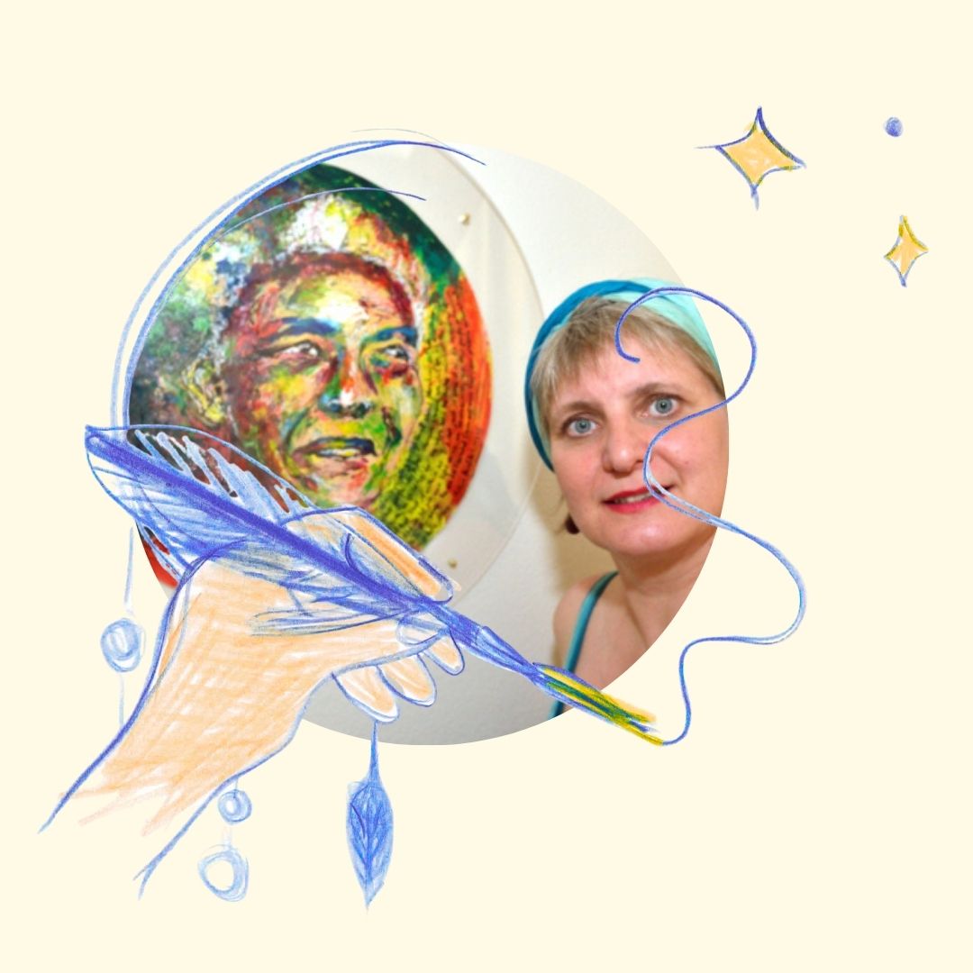 Portrait de Nelson Mandela et Corinne Spielewoy