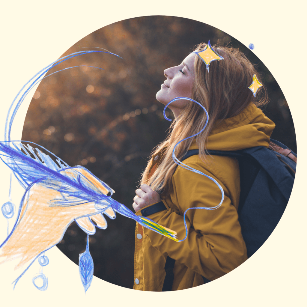 Femme respirant profondément en pleine nature pour retrouver de l’espace intérieur