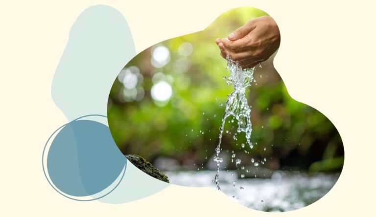 Source d'eau symbole de l'élan-vie