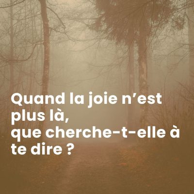 chemin dans la nature en hiver symbolisant une pause intérieure et la réorientation de la boussole quand la joie s’absente